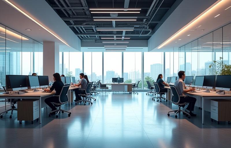 Modern office interior at Gulf Network Solutions